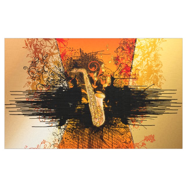 Musik saxofon med grunge tyg (Yard)