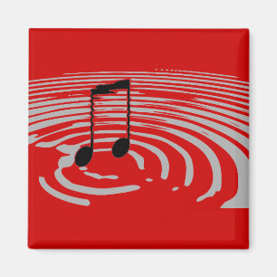 Musik skvalpar magnet