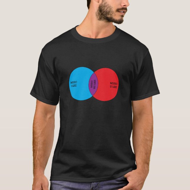 Musik som jag gillar tee shirt (Framsida)