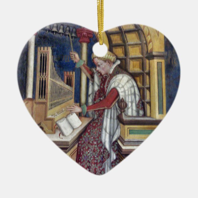 Musik som leker organ av gentilen da Fabriano Julgransprydnad Keramik (Framsidan)