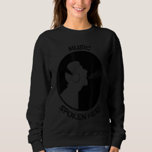 Musik som talas här Vinyl Record Singer Black T Shirt