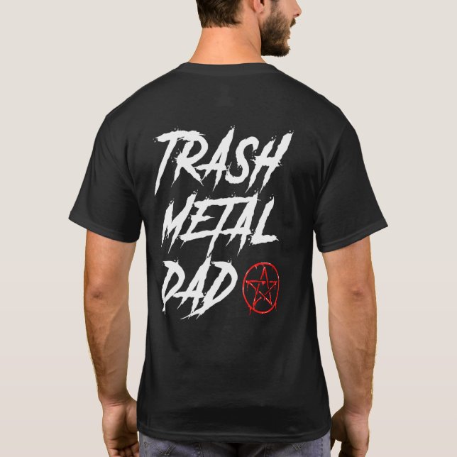 Musik sopor Metall Pappa T Shirt (Baksida)