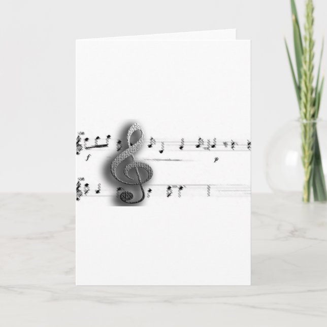 Musik Stationary och Stickers! Anteckningskort (Framsida)