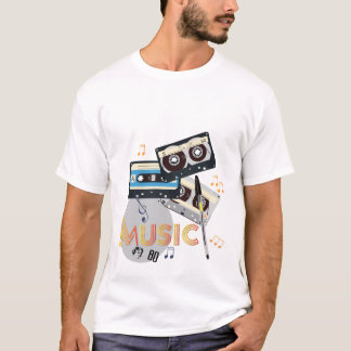 Musik Stil på 80-talet, nostalgic Mode T-Shirt