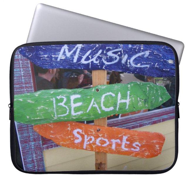 Musik strand, sportlaptop sleeve! laptop fodral (Framsidan)