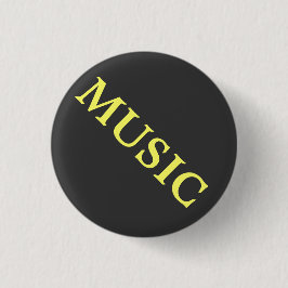 Musik Svart och gul knapp