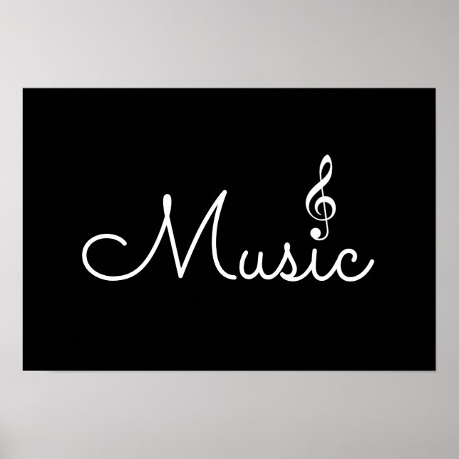 musik. svart poster (Framsidan)