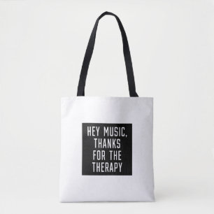 Musik, tack för terapin tygkasse