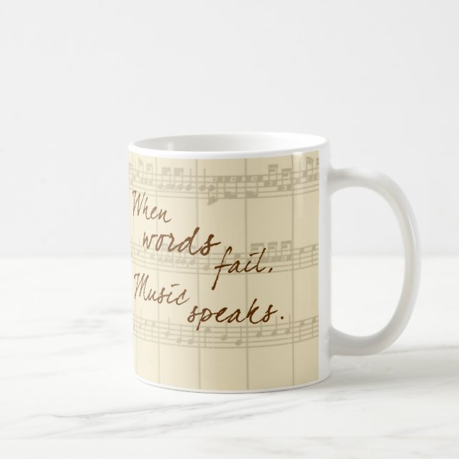 Musik talar kaffemugg (Höger)