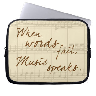 Musik talar laptop sleeve