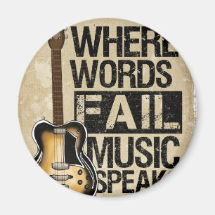 musik talar magnet