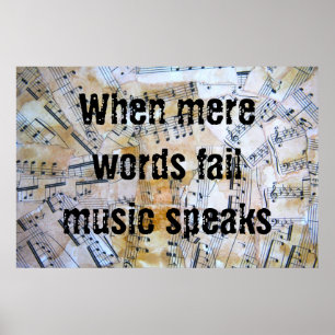 Musik talar poster