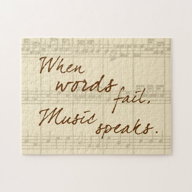 Musik talar pussel (Horisontell)
