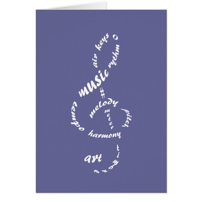 musik till min öron hälsningskort (Framsidan)