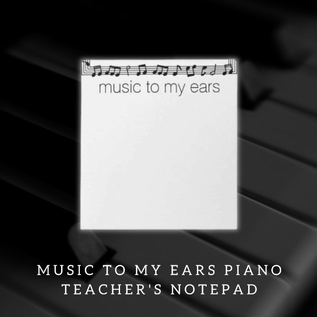 Musik till mina Öron Lärares Anteckningsblock (Music To My Ears Teacher's Notepad)