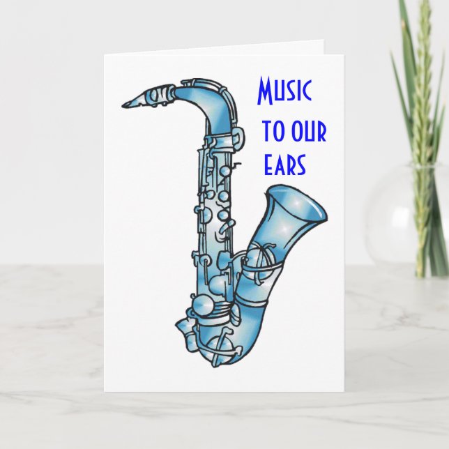 MUSIK TILL VÅR ÖRON-GRUPP BIRTHDAY KORT (Framsida)