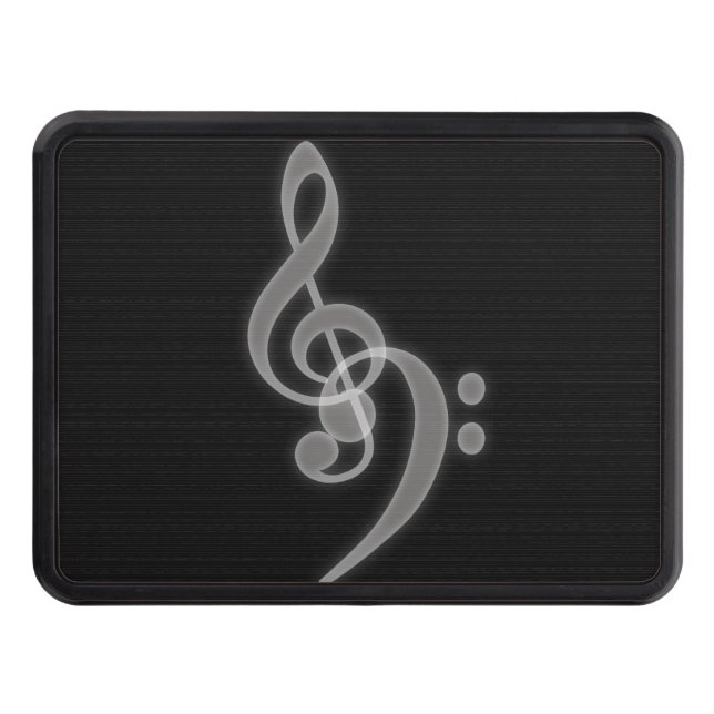 Musik - Treble och Bass Clef - Hitch Cover Dragkroksskydd (Framsidan)