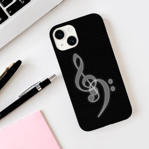 Musik - Treble och Bass Clef iPhone 14 Fodral