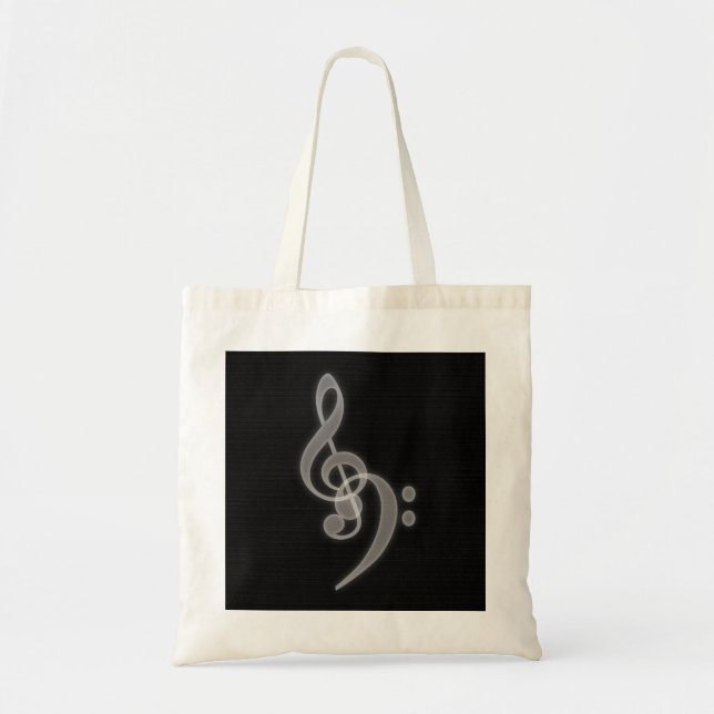 Musik - Treble och Bass Clef Tygkasse (Framsidan)