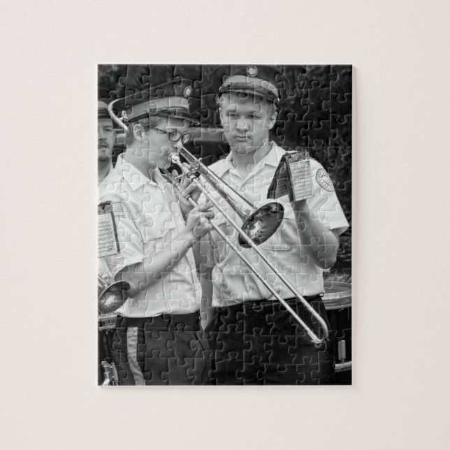 Musik - Trombon - En hjälpande hand Pussel (Vertikal)