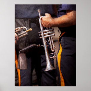 Musik - Trumpet - Polismarschband Poster