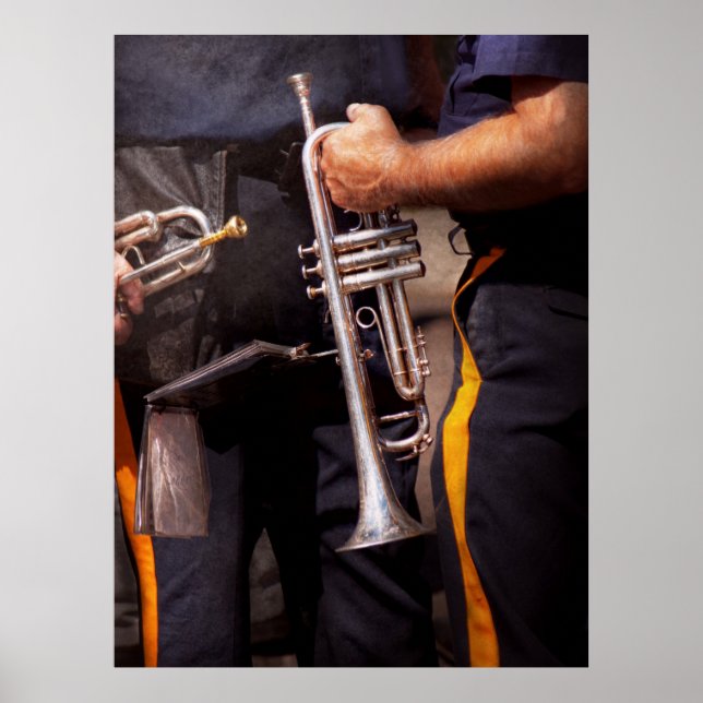 Musik - Trumpet - Polismarschband Poster (Framsidan)