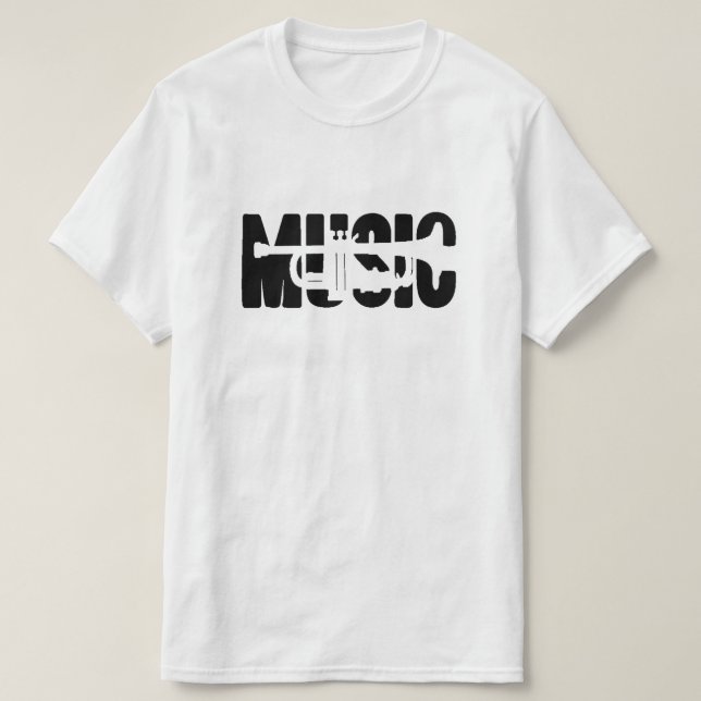 MUSIK (TRUMPET) TEE SHIRT (Design framsida)