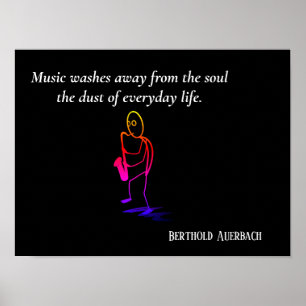 Musik tvättar bort poster