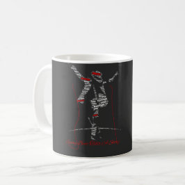 Musik Typografi Konst | Modern Musikälskare Design Kaffemugg