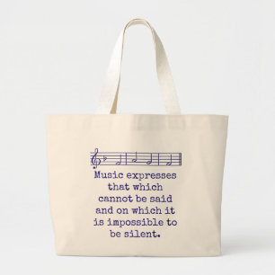 Musik uttrycker det som inte kan sägas - musik jumbo tygkasse