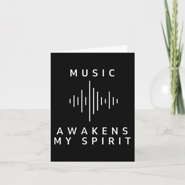 Musik väcker min inspirerande musikcitat Älskare Kort (Framsida)
