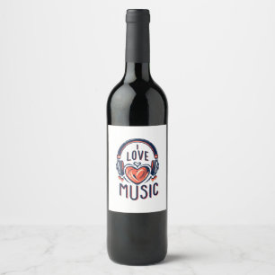 musik vinflaska etikett