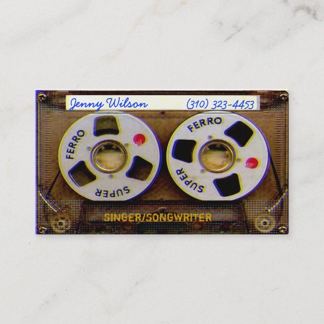 Musik Visitkort (Framsida)