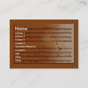 musik visitkort