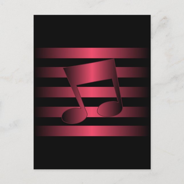 musik vykort (Framsida)