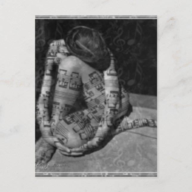 musik vykort (Framsida)