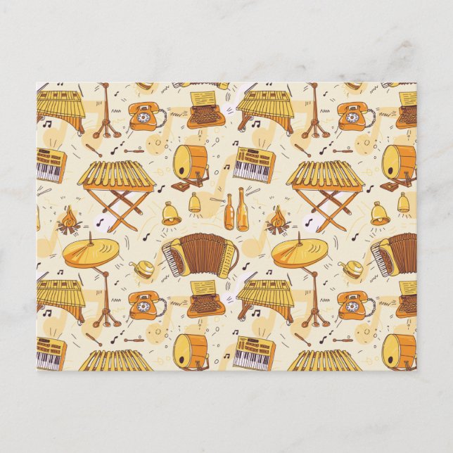 musik vykort (Framsida)