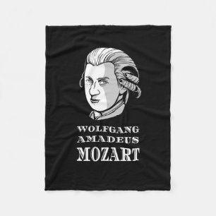 Musik - Wolfgang Amadeus Mozart Porträtt Fleecefilt