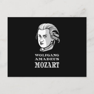 Musik - Wolfgang Amadeus Mozart Porträtt Vykort