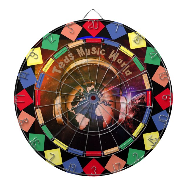 Musik World Dartboard Darttavla (Framsidan)