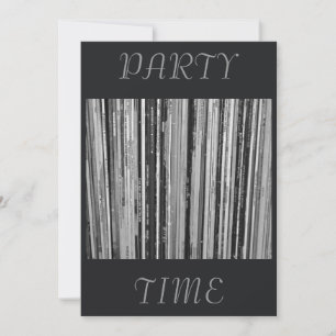 Musikalbum/LP:s inbjudan till Party-tid