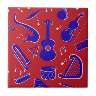 Musikalen instrumenterar kakelplatta