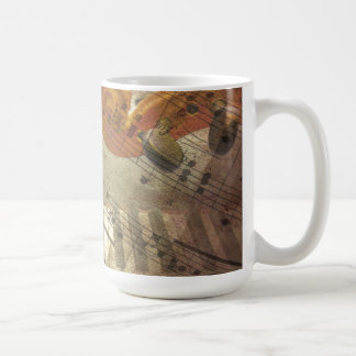 Musikalen instrumenterar muggen kaffemugg