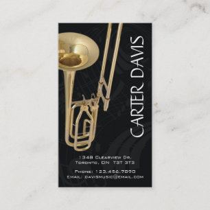 Musikalen instrumenterar - trombonen visitkort