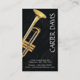 Musikalen instrumenterar - trumpeten visitkort