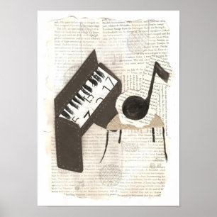 Musikalen noterar affischen poster