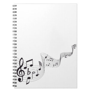 Musikalen noterar anteckningsboken anteckningsbok