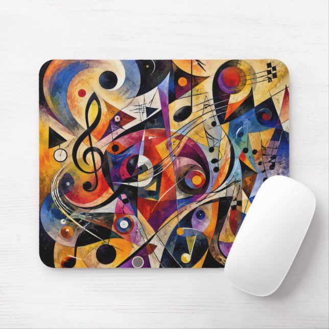 Musikalisk Abstrakt Konst Kandinsky Stil  Musmatta (Med mus)