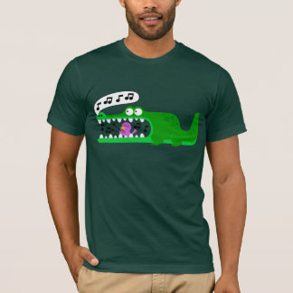 Musikalisk alligator tee shirt