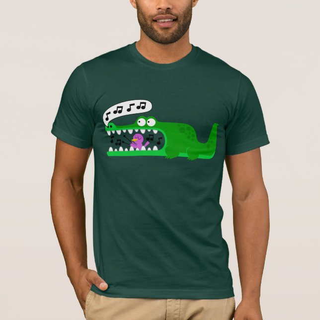 Musikalisk alligator tee shirt (Framsida)